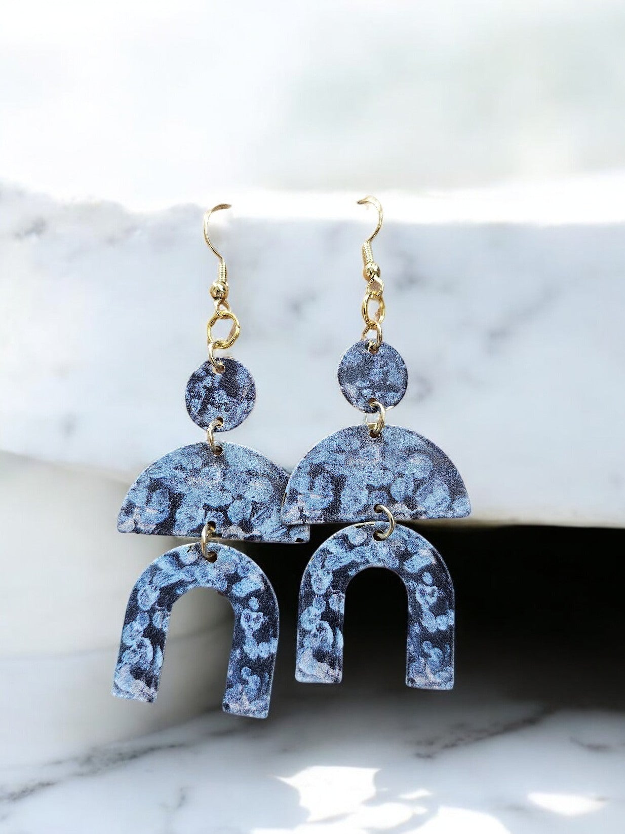 Vintage Style Floral Geometric Earrings For Women Modern Elegant Jewelry Statement Piece