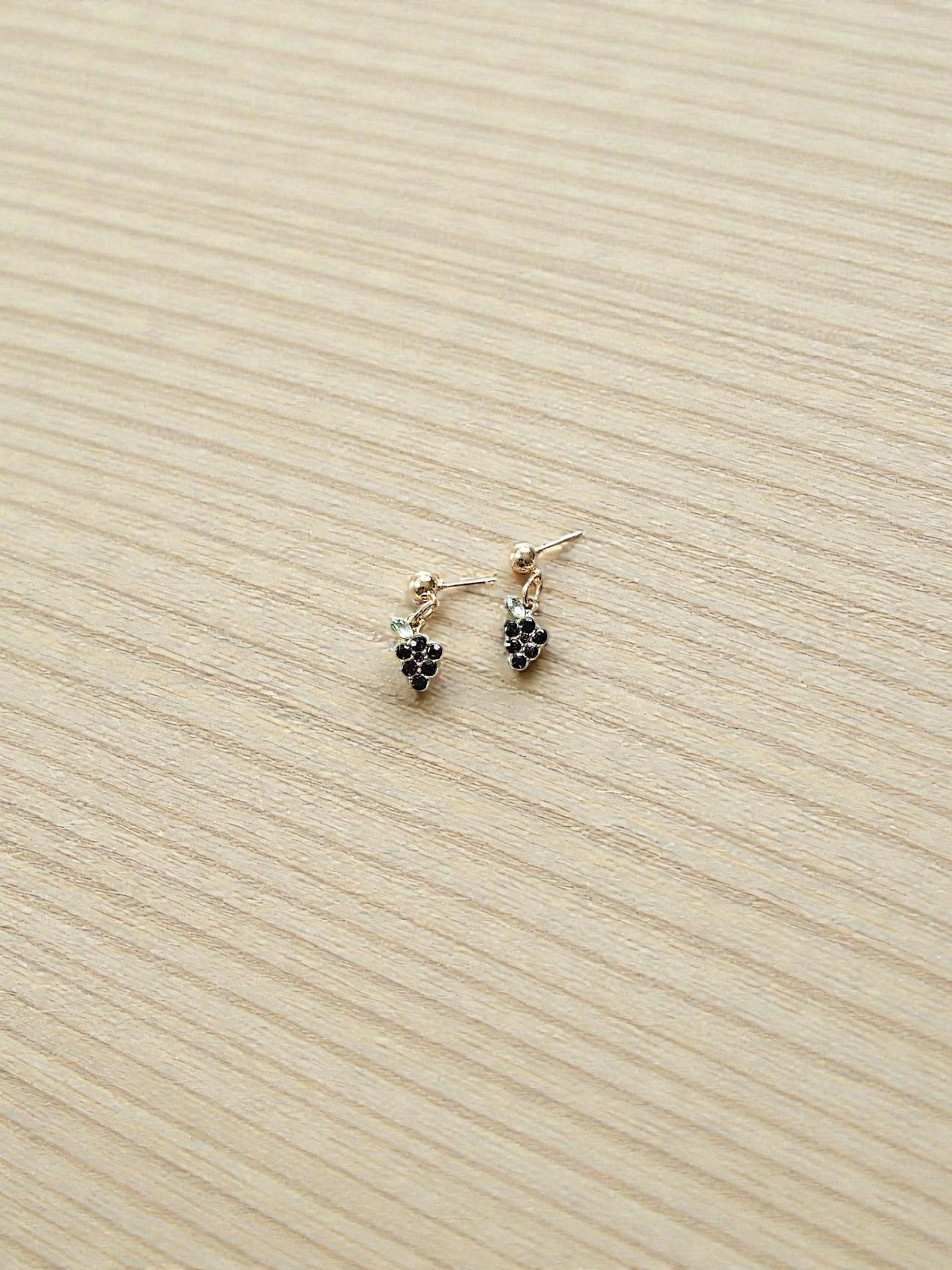 Fruit Jewels on Gold Post Earrings Dangle Stud Earrings