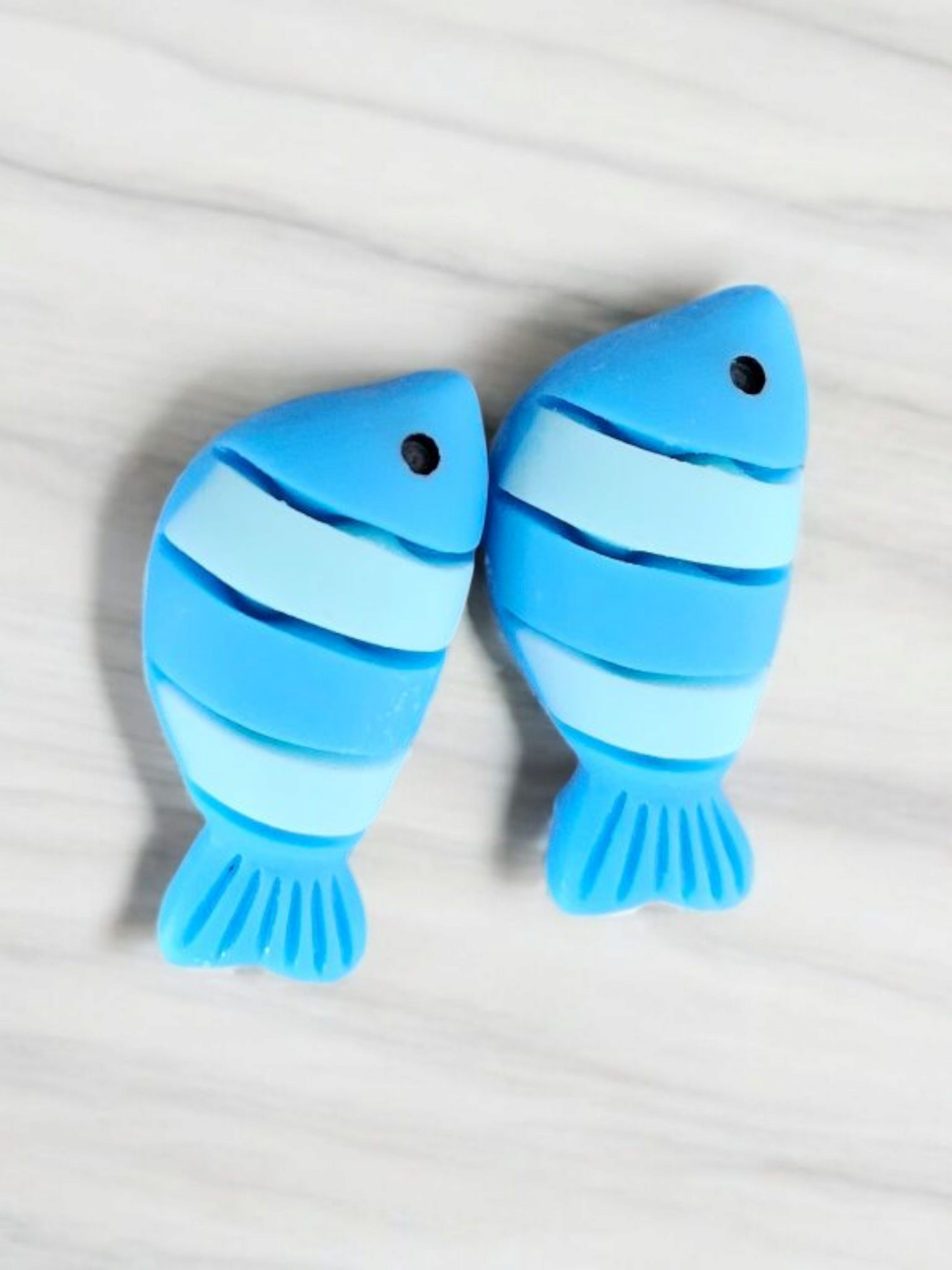 Blue Fish Stud Earrings