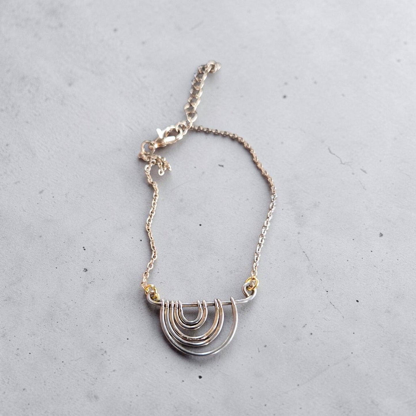 Upcycled Gold Arches Bracelet