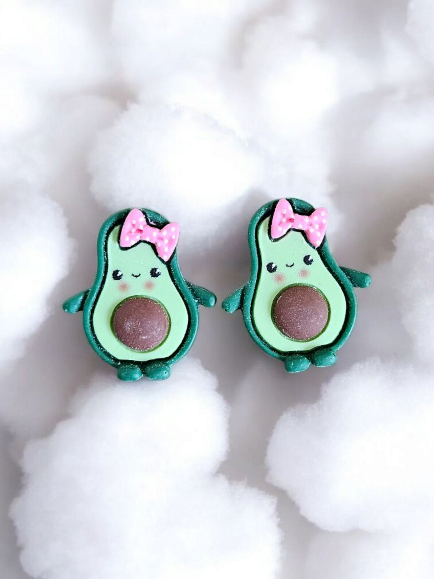 Avocados with Bows Stud Earrings