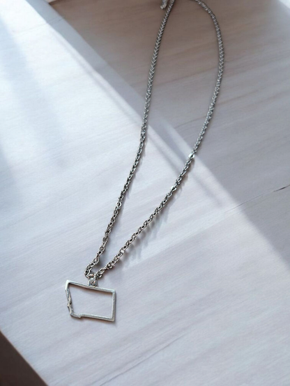 Silver Montana Charm Chain Necklace