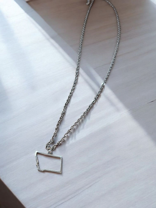 Silver Montana Charm Chain Necklace