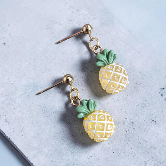 Resin Fruits Stud Earrings