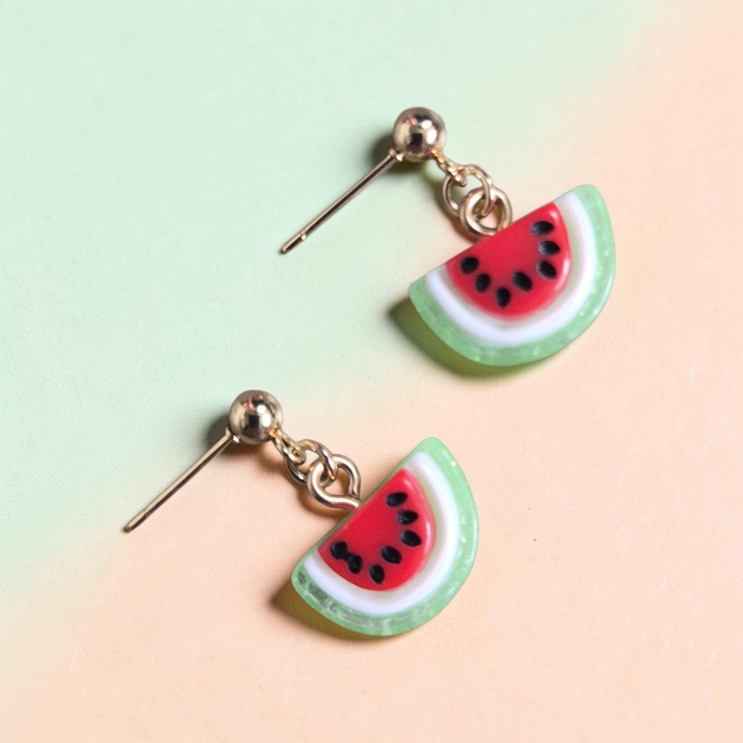 Resin Fruits Stud Earrings