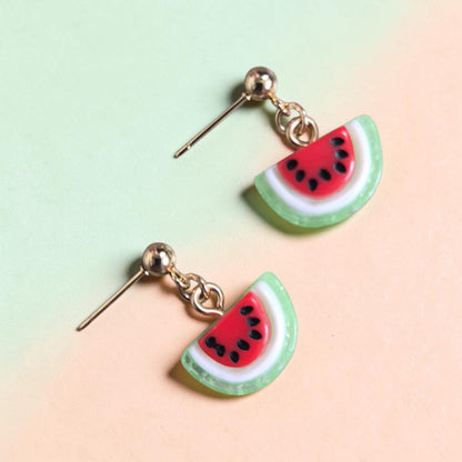 Resin Fruits Stud Earrings