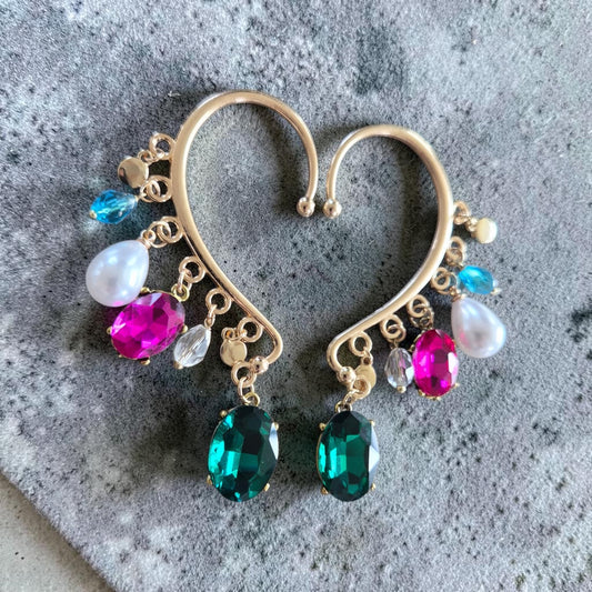 Golden Royal Jewels Ear Cuff (1)