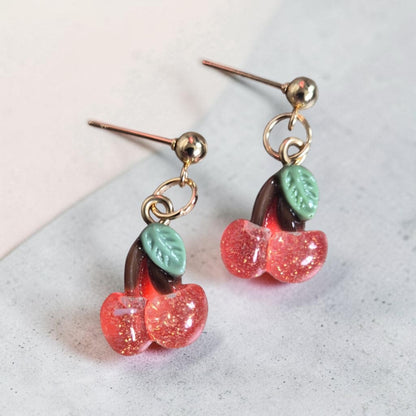 Resin Fruits Stud Earrings