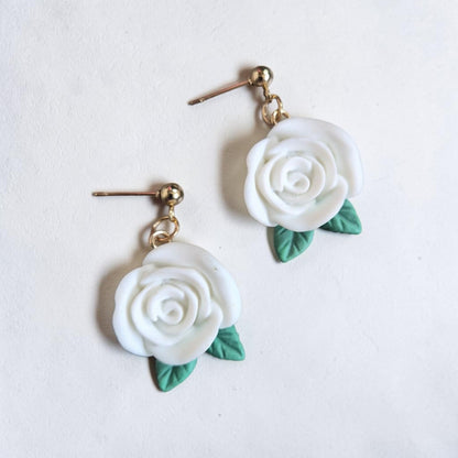 Colorful Roses Stud Earrings