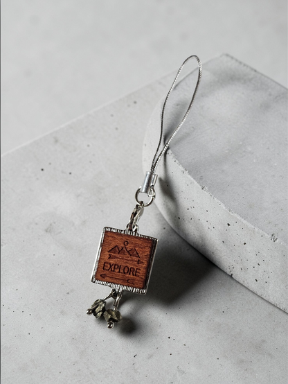 Multi Design Upcycled Charms Phone Charm or Keychain