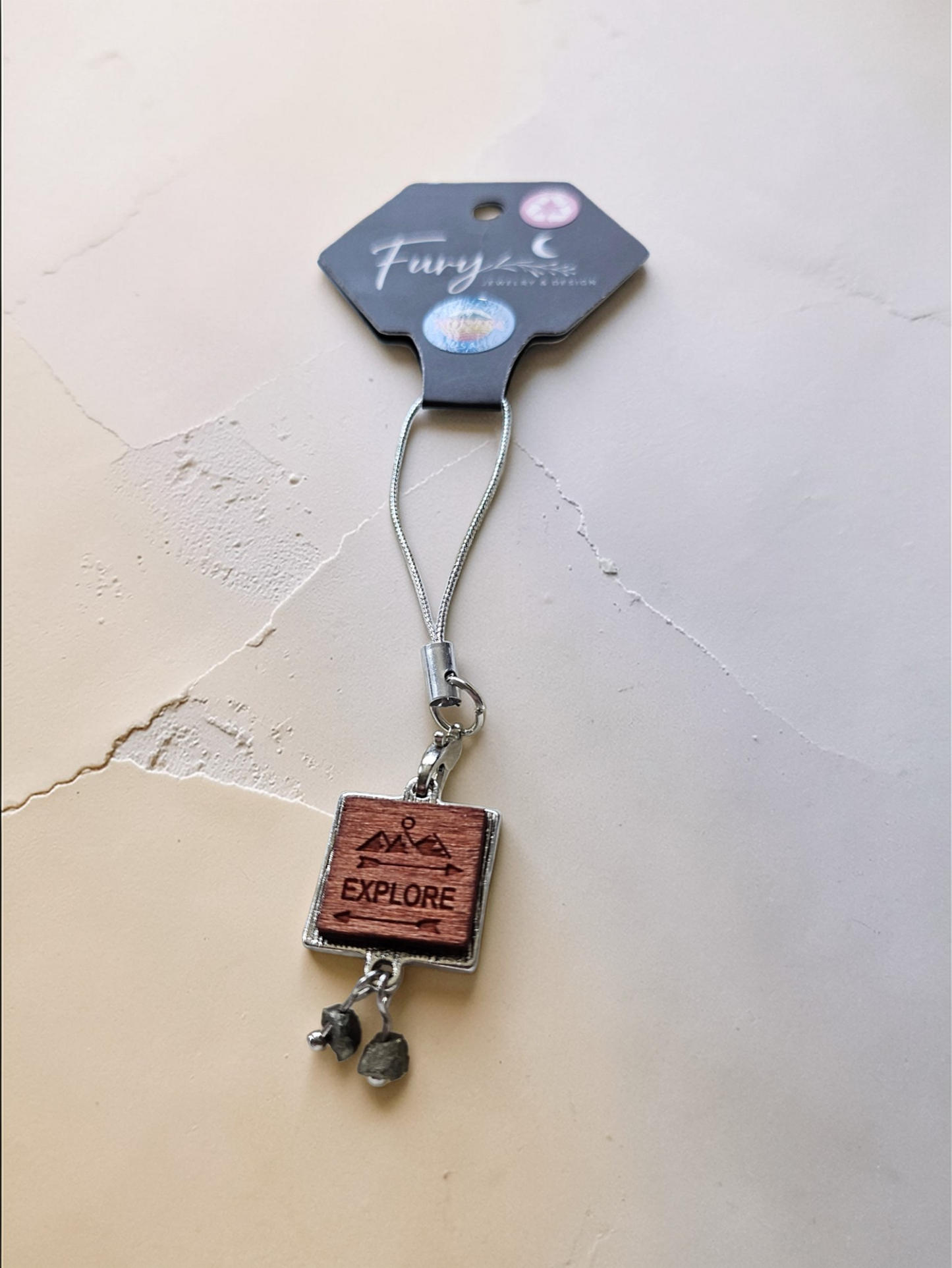 Multi Design Upcycled Charms Phone Charm or Keychain