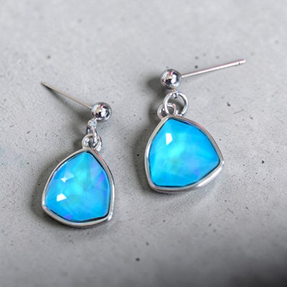 Colorful Blingy Gems on Stud Earrings