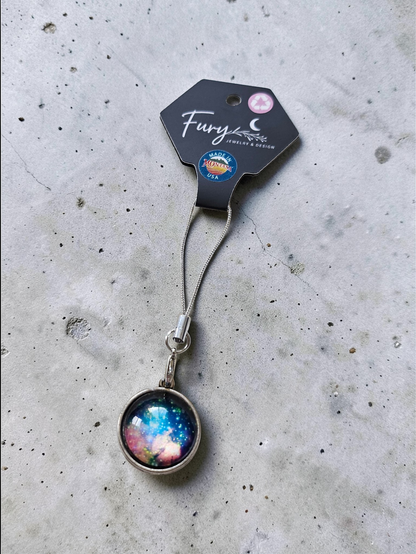 Multi Design Upcycled Charms Phone Charm or Keychain