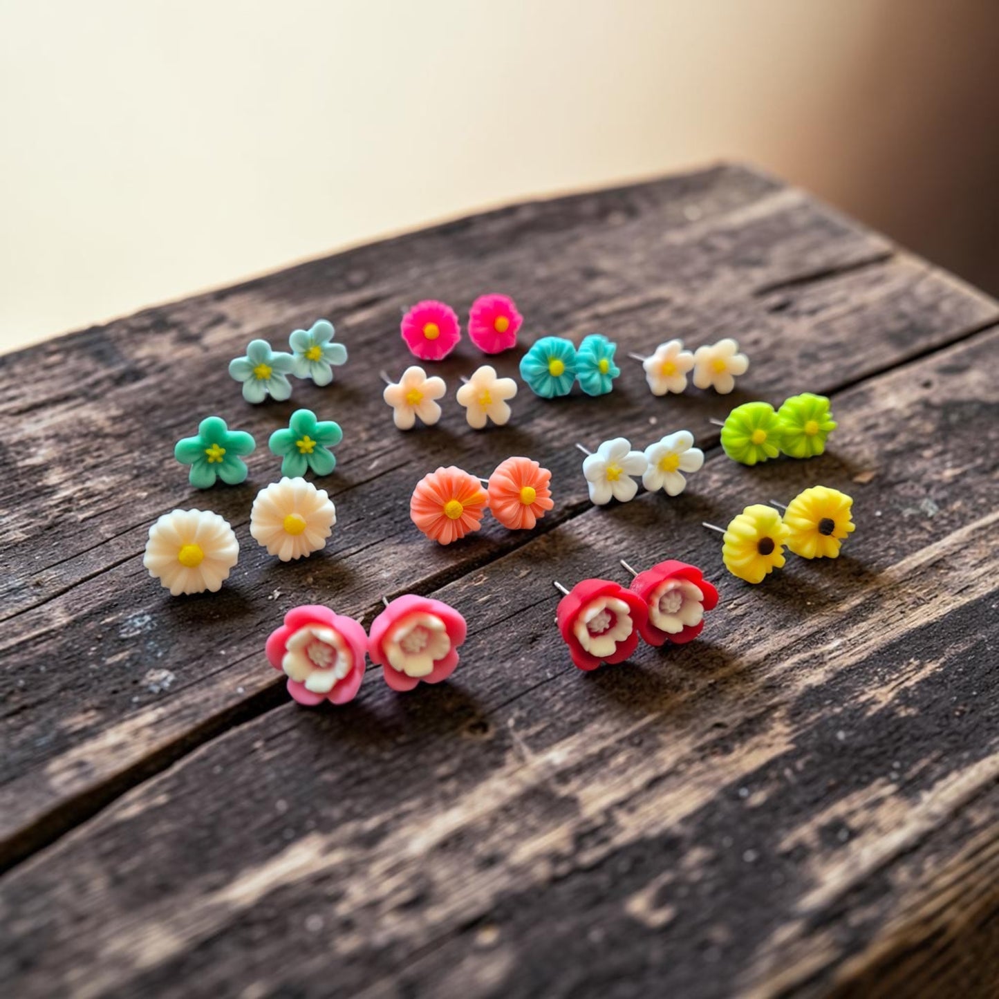 Flowers of All Kinds Stud Earrings