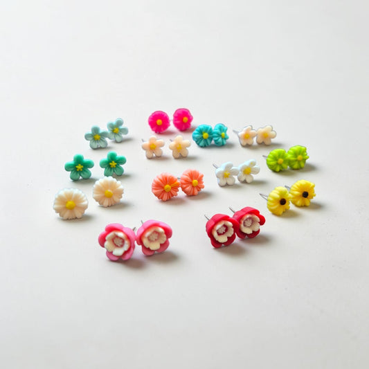 Flowers of All Kinds Stud Earrings