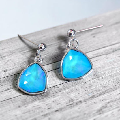 Colorful Blingy Gems on Stud Earrings