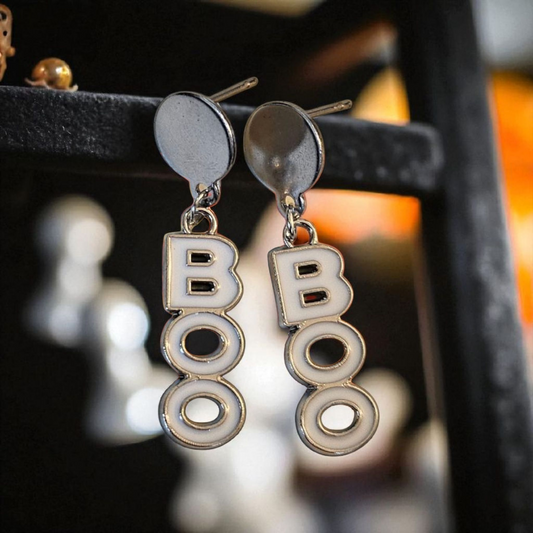 Boo! Stud Dangle Earrings