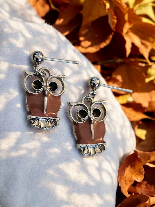 Adorable Owl Stud Earrings