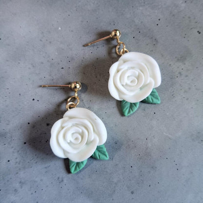 Colorful Roses Stud Earrings