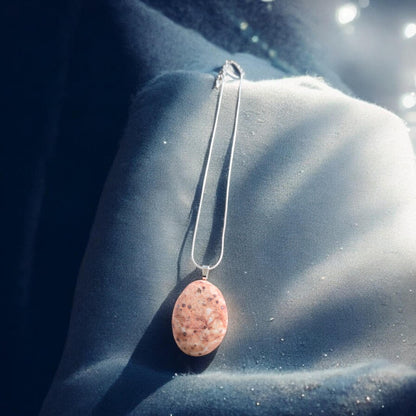 Miracle Stone on Silver Chain Necklace