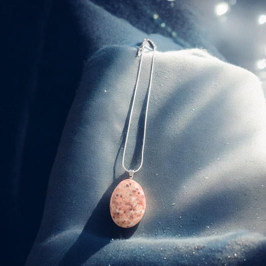 Miracle Stone on Silver Chain Necklace